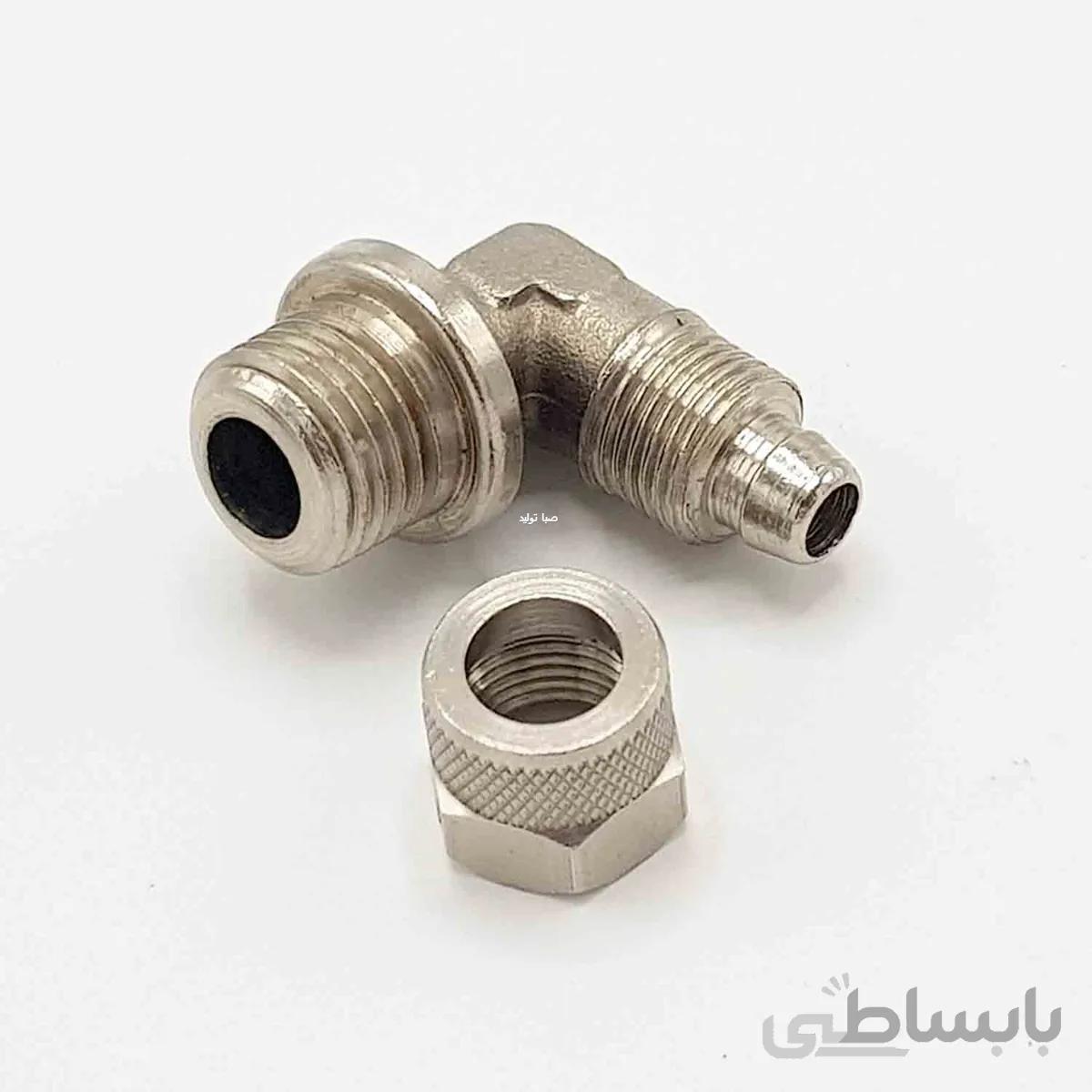 اتصال زانویی مهره ای 1/8 به 8