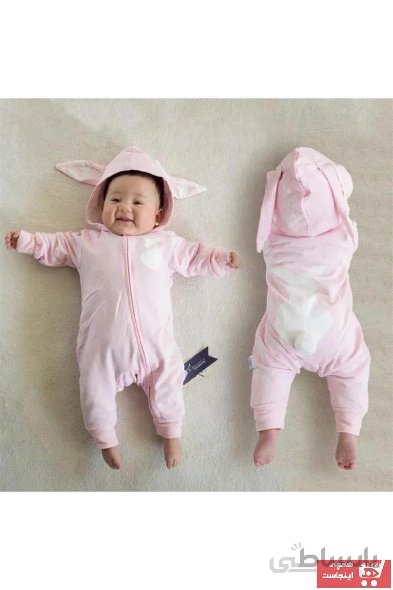 ست لباس نوزاد پسرانه سال ۹۹ برند Bebe رنگ صورتی ty38232156