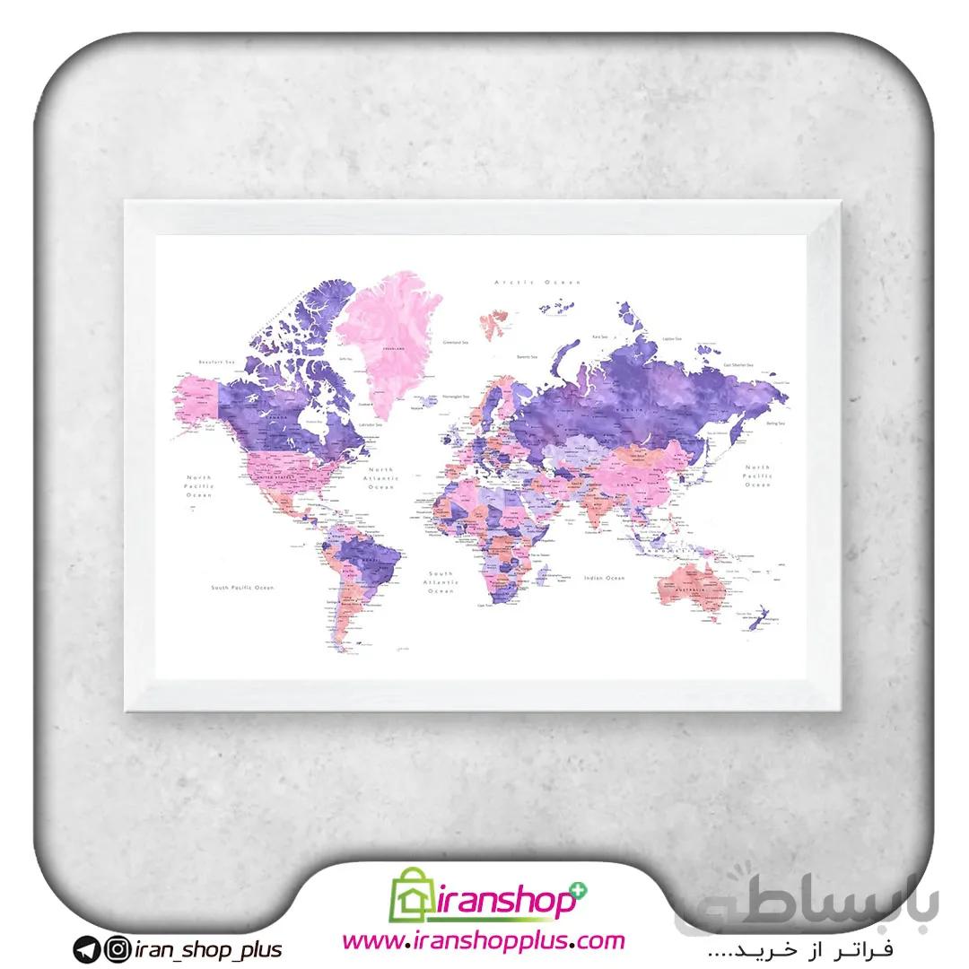 تابلو نقشه جهان World کد W8