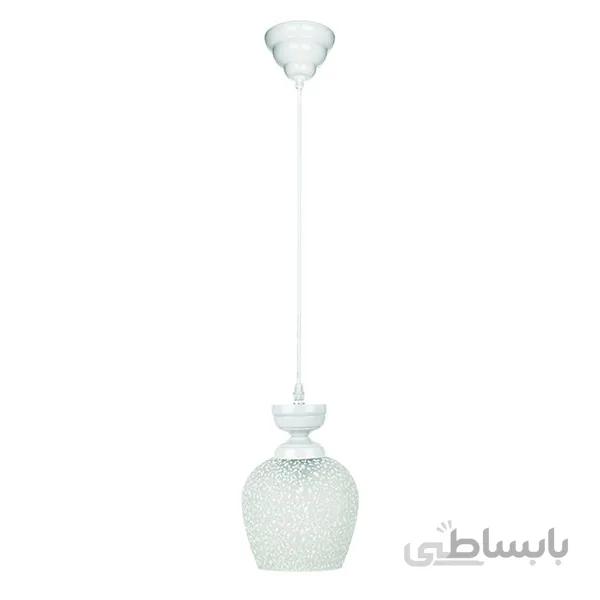 چراغ آویز چشمه نور تک شعله کد G554/1H-WT سفید
