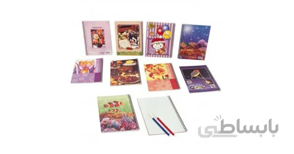 دفتر 60 برگ خطی طرح دار