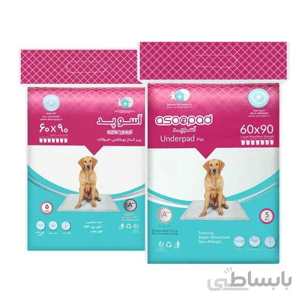 پد بهداشتی ۵ عددی 6090 برند آسو پد ا asoo pad 6090