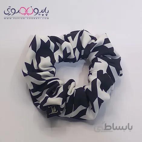 اسکرانچی مو سفید و مشکی