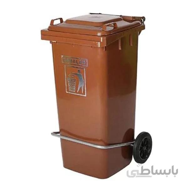 سطل زباله 100 لیتری سبلان پدال دار