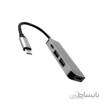 تبدیل USB-C برند JCPAL مدل LINX به خروجی HDMI با 2 پورت USB