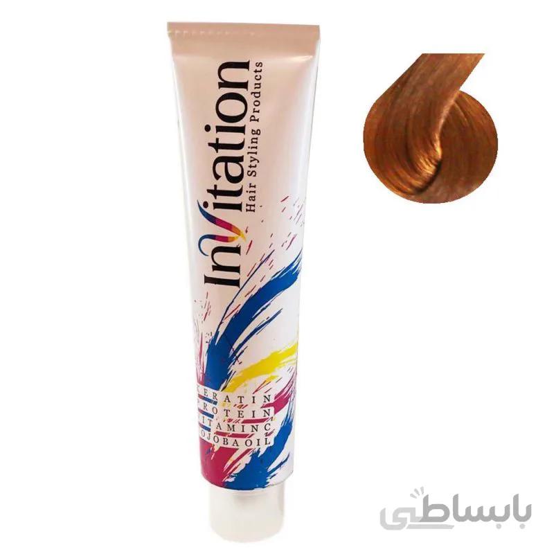 رنگ مو اینویتیشن شماره 7.65 رنگ بلوند شکلاتی حجم 120 میل
