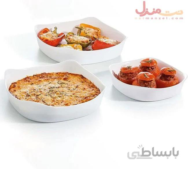 تابه 3 سایزی مربع لومینارک مدل کارین