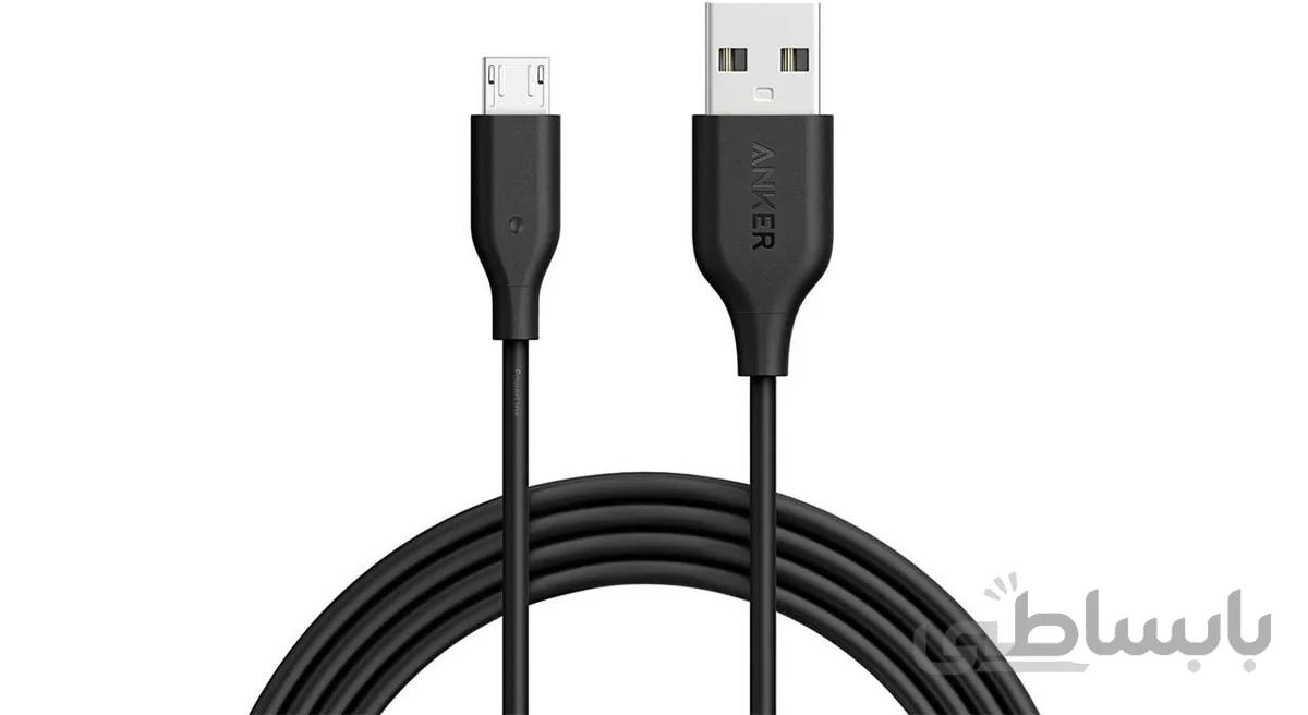 کابل تبدیل USB به microUSB انکر مدل A8133 PowerLine طول 1.8 متر ا Anker A8133 PowerLine USB To microUSB Cable 1.8m