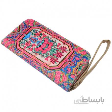 کیف پول بند دار مخمل نصیر الملک