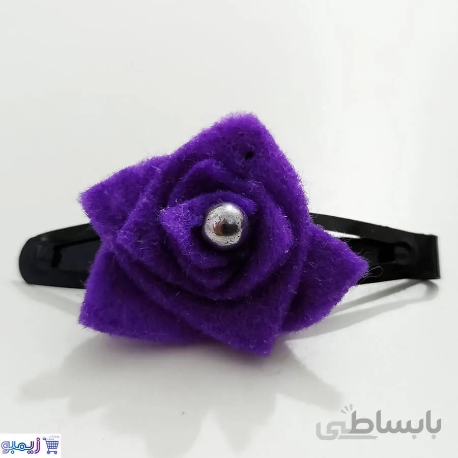 سنجاق سر گل بنفش