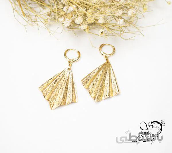 گوشواره آویز بادبزنی برند ژوپینگ