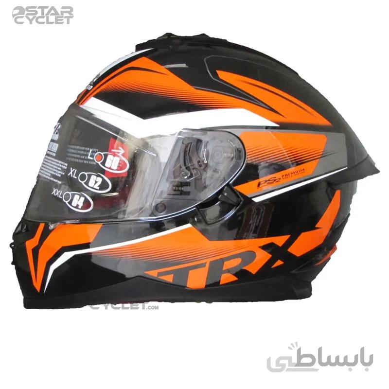 کلاه کاسکت راپیدو مدل 967 bl-og مشکی نارنجی