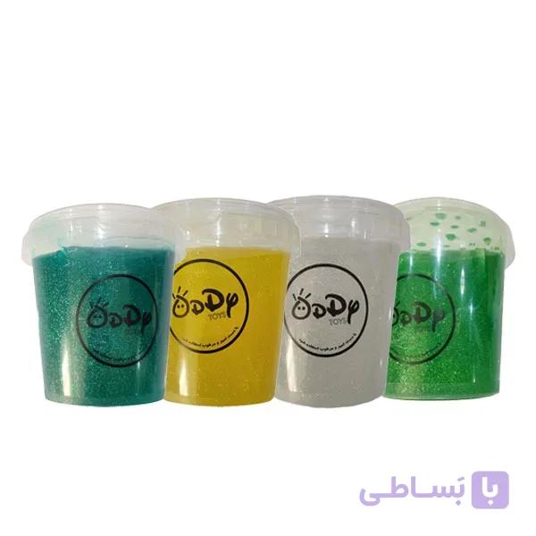 اسلایم اکلیلی سطلی مدل کهکشان oddy toys وزن ۹۰۰ گرم