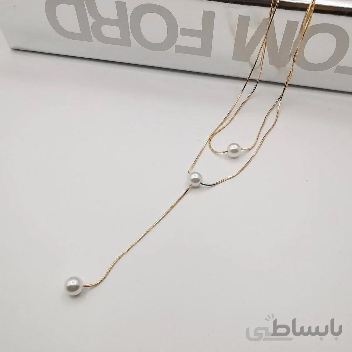 گردنبند ژوپینگ ماری مرواریدی کد H019