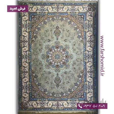یک تخته 9 متری فرش ماشینی 1200 شانه 10 رنگ ماهک فیلی فرش آریایی کاشان