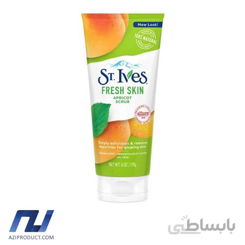 اسکراب لایه بردار اس تی ایوز مدل Fresc Skin Apricot حجم 170 میل
