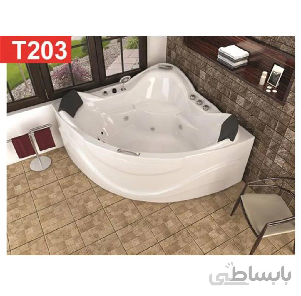 وان و جکوزی حمام Tenser مدل T203 ا 130x130x61Cm