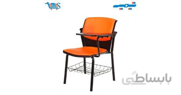 صندلی ماکان (1) (تشک دار) دسته تحریر دار MDF سبددار