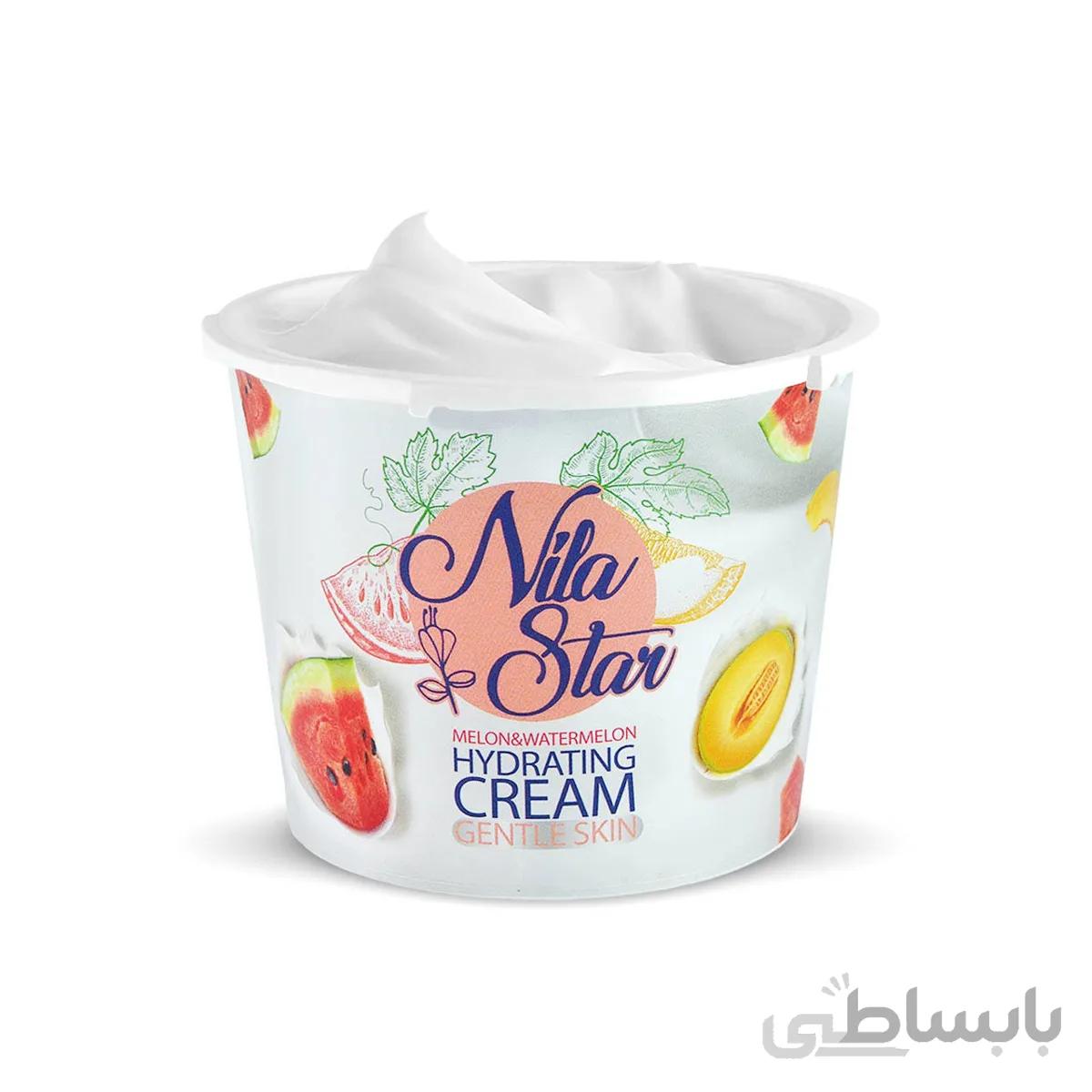 کرم مرطوب کننده وازلین نیلا استار حاوی طالبی و هندوانه حجم 250 میل