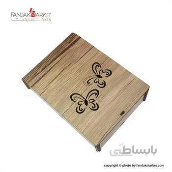 جعبه کادویی چوبی پیپ مدل پروانه