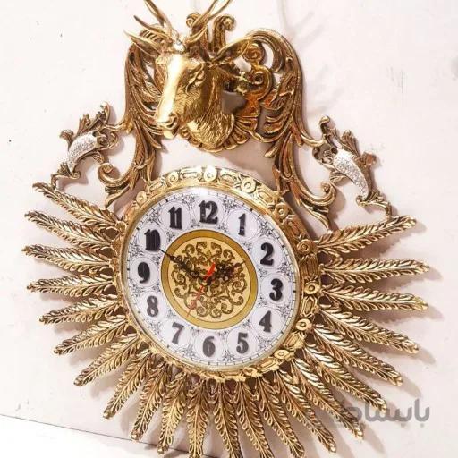 ساعت دیواری برنز گوزن