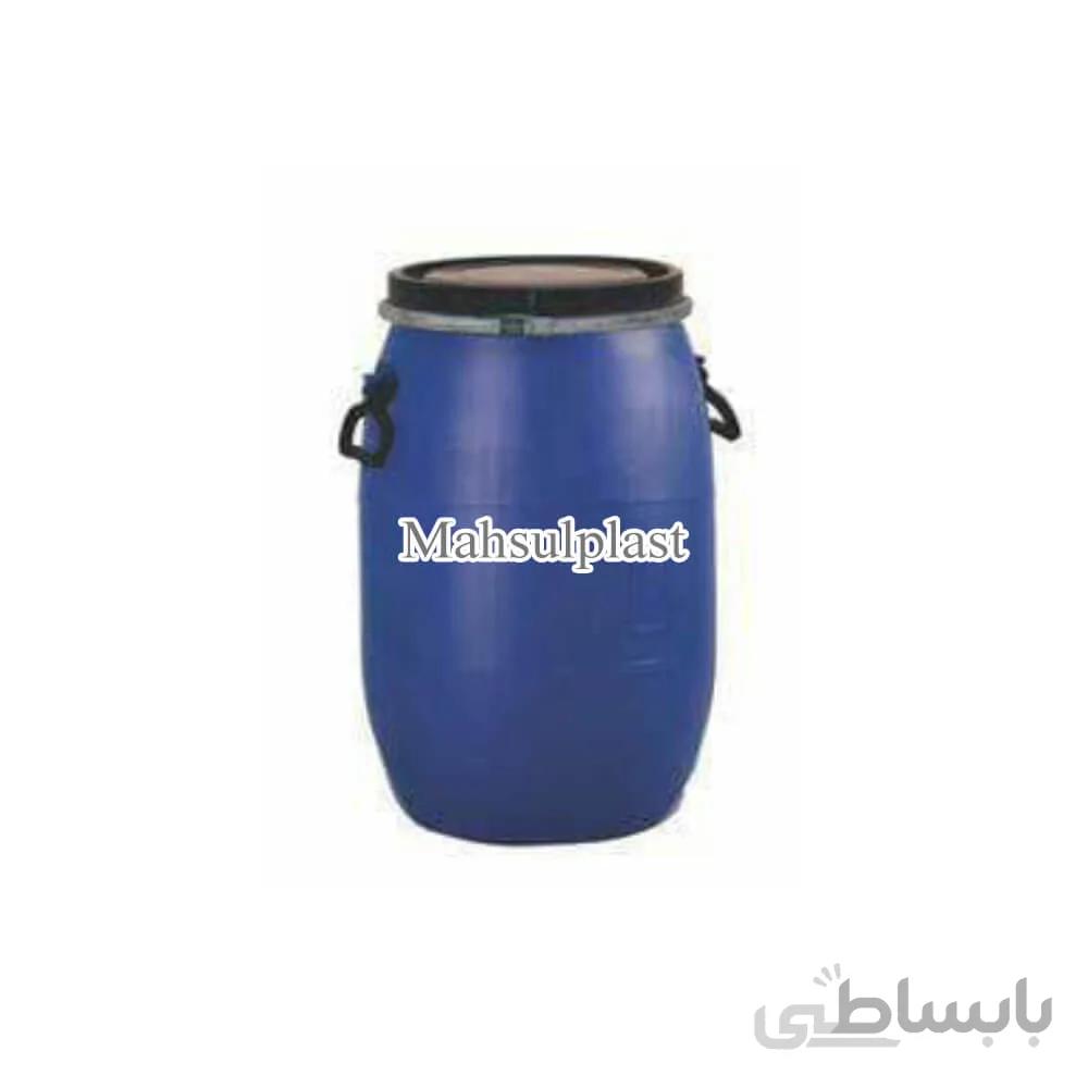 بشکه 30 لیتری آبی با تسمه فلزی