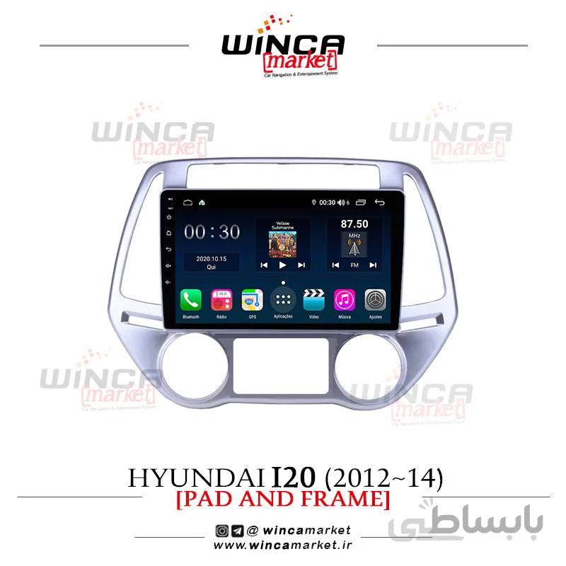 مانیتور اندروید هیوندای آی i20 برند وینکا WINCA سری S500+ پلاس مدل H855