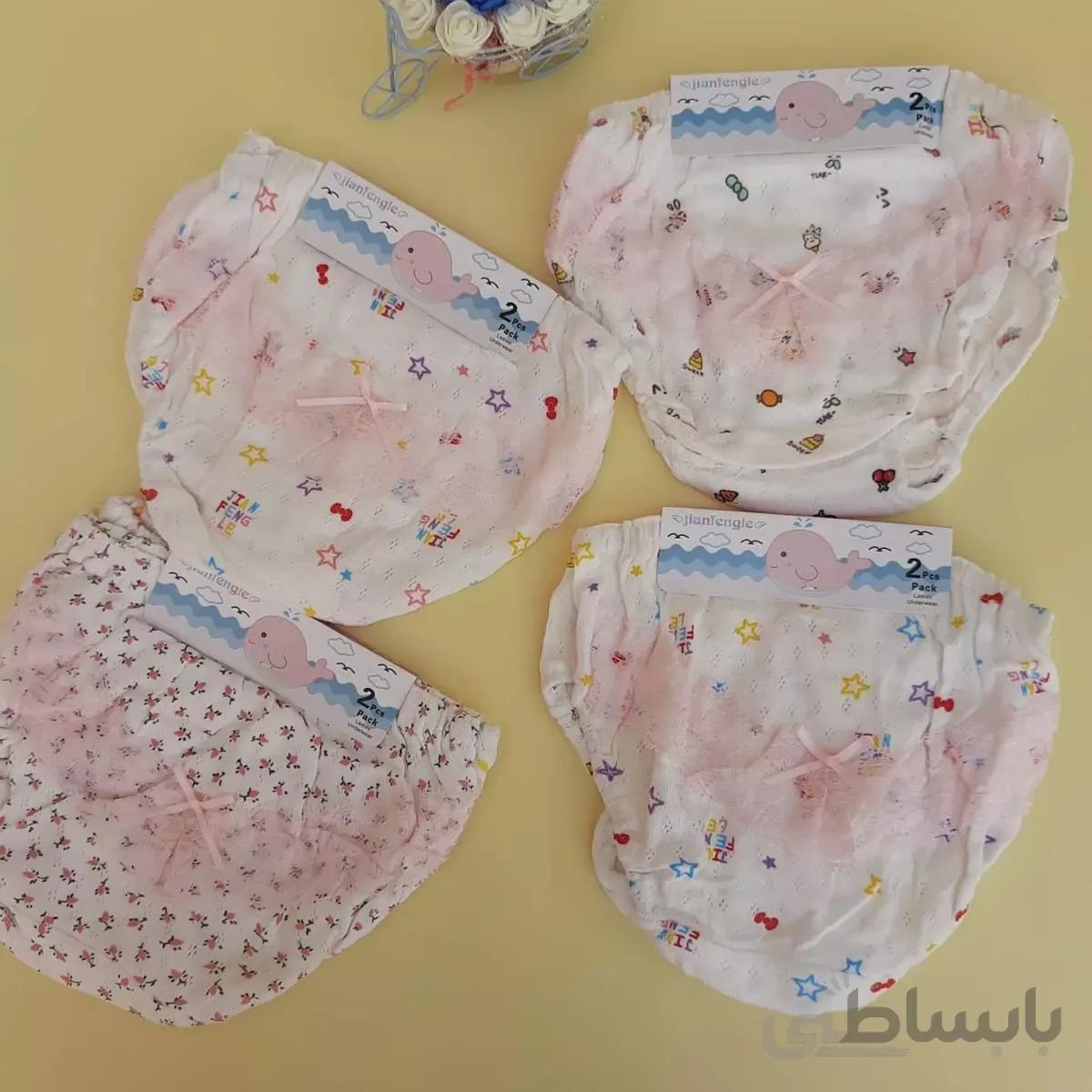 شورت اسلیپ دخترانه خارجی( پک دوتایی)