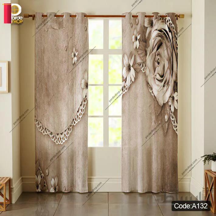 پرده پانچی چاپی کد A132