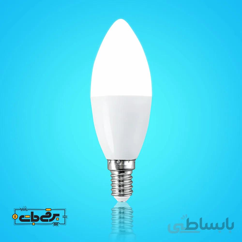 لامپ LED شمعی 7 وات نمانور