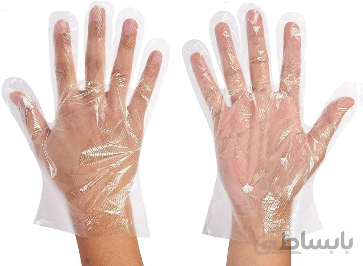 دستکش نایلونی متوسط فریزری
