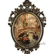 تابلو آینه ای پلی رزین لوتوس مدل QUIET CANAL IN VENICE کد 70016