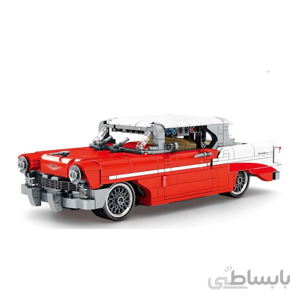 اسباب بازی لگو ساختنی ماشین کلاسیک مدل Pull-Back Classic Vintage Vehicle