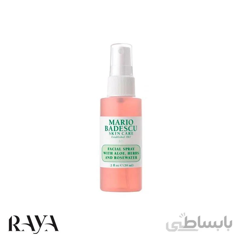 اسپری آبرسان گل رز و آلوئه ورا ماریو بادسکو حجم 29ML ا Mario Badescu Facial Spray With Aloe, Herbs And Rosewater