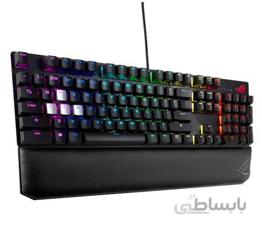 کیبورد مکانیکی مخصوص بازی باسیم ایسوس مدل ROG Strix Scope Deluxe ا ASUS ROG Strix Scope Deluxe RGB Wired Mechanical Gaming Keyboard