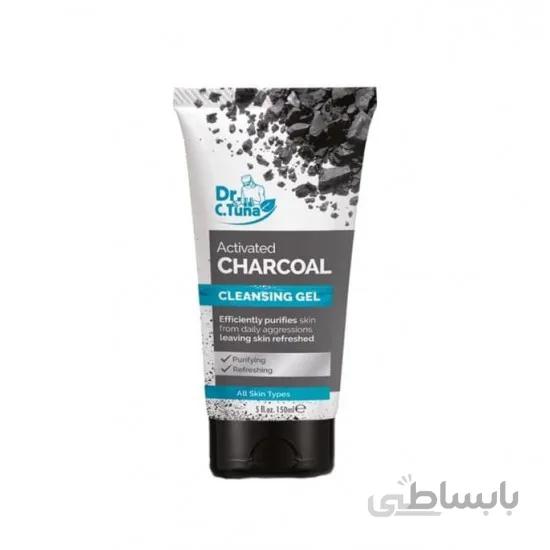 ژل شستشوی زغالی ضد جوش و کنترل چربی دکتر سی تونا Dr C Tuna حجم 150 میل