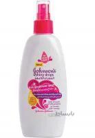 اسپری نرم کننده مو کودک جانسون مدل Shiny Drops حجم 200 میلی لیتر ا Johnson Shiny Drops Baby Hair Conditioner 200ml
