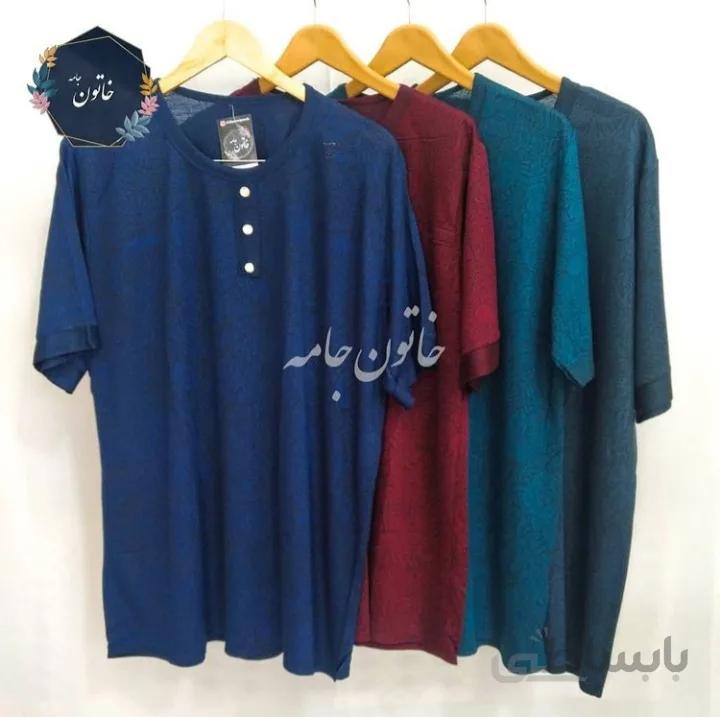تیشرت گلدار سایز بزرگ کله غازی ا bigsize