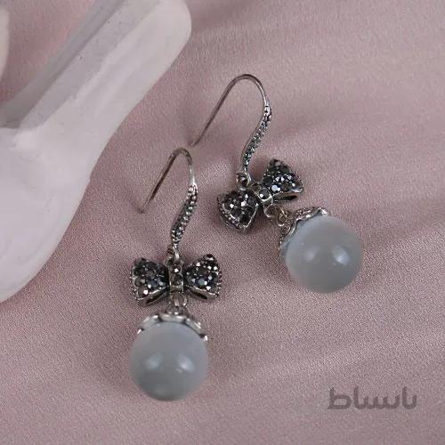 گوشواره آویز سیاه قلم