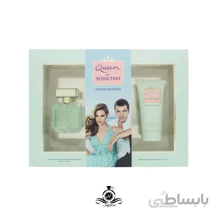 گیفت ست اورجینال ادکلن زنانه آنتونیو باندراس کویین آف سدکشن ANTONIO BANDERAS Queen Of Seduction Gift Set