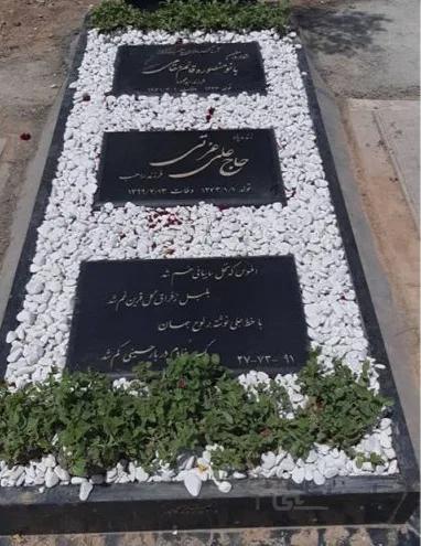 سنگ قبر سه تیکه گرانیت اصفهان کد 5004