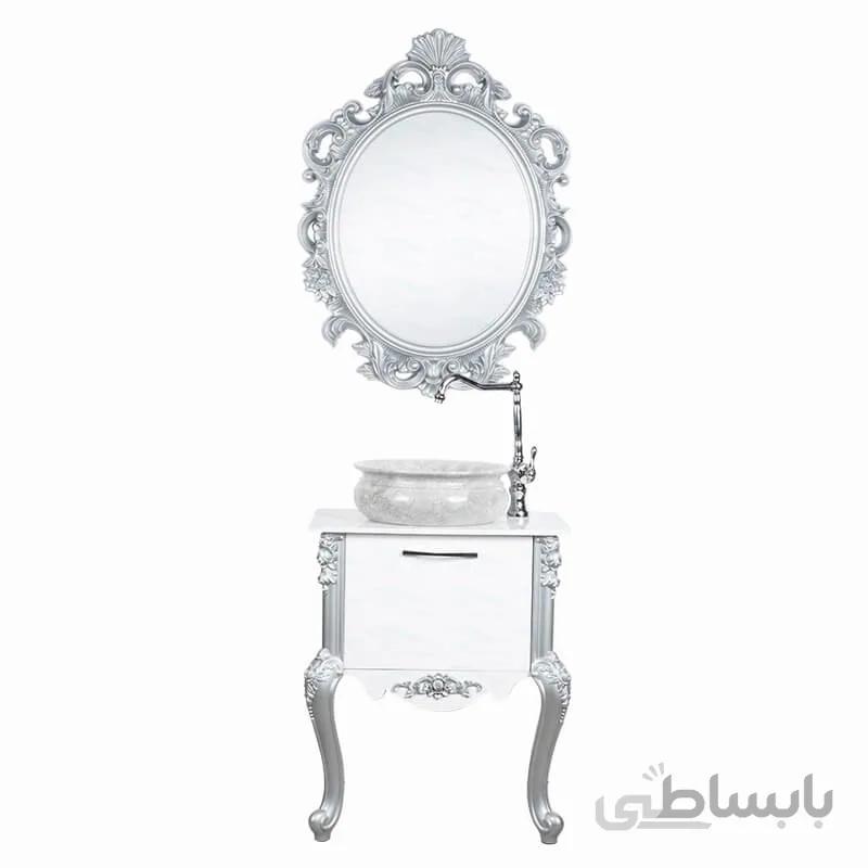 روشویی کابینتی کارن نقره ای