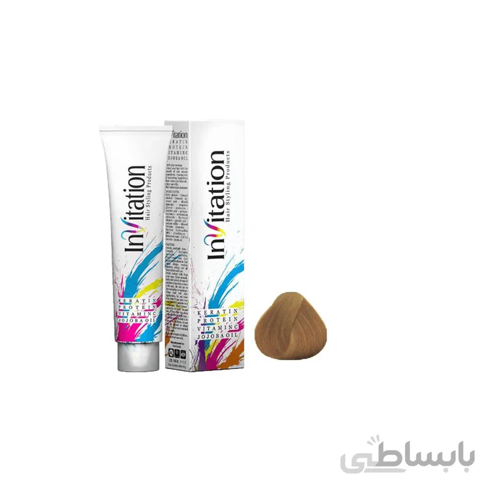 رنگ مو اینویتیشن شماره 10.2 حجم 120 میلی لیتر رنگ بلوند نسکافه ای روشن