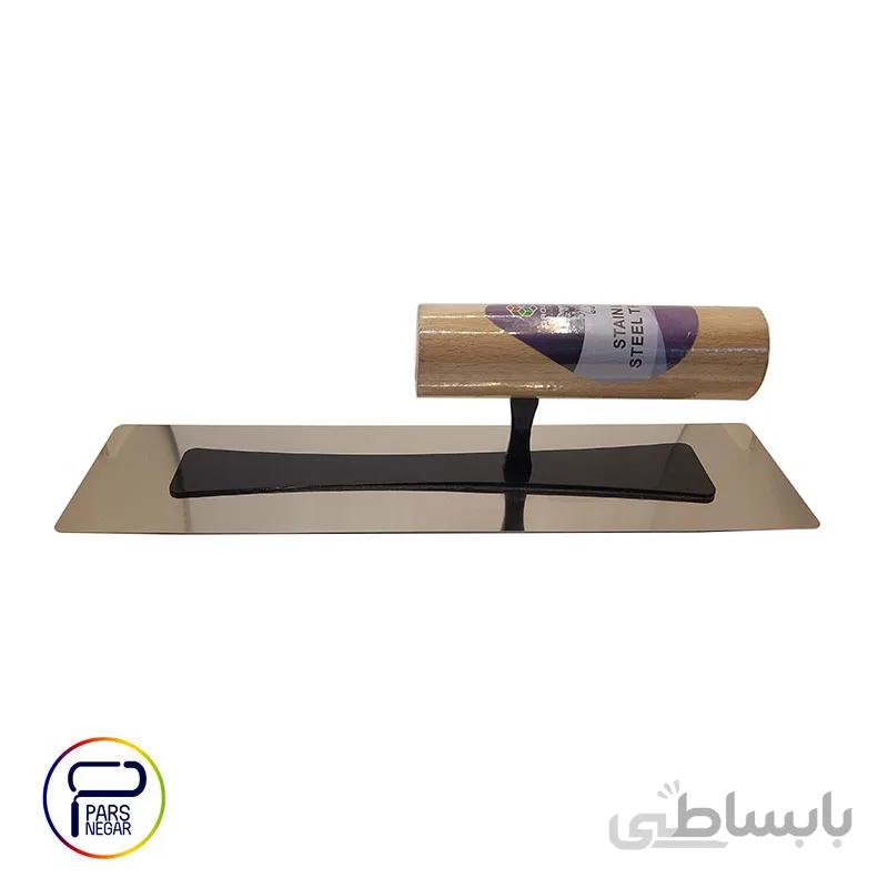ماله استیل پتینه دسته چوبی GSB کد GS-K008-03 سایز۲۹×۸ سانت