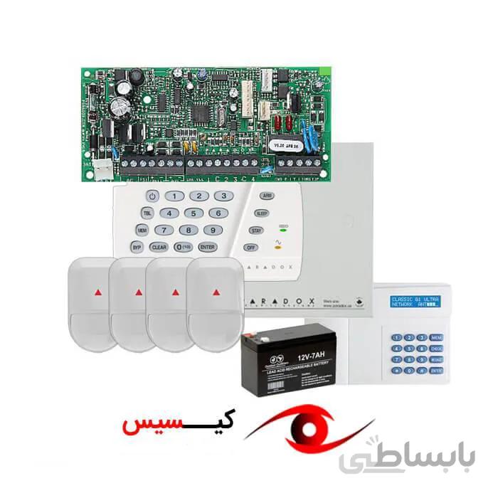 پکیج اماده دزدگیر اماکن پارادوکس با چهار چشمی