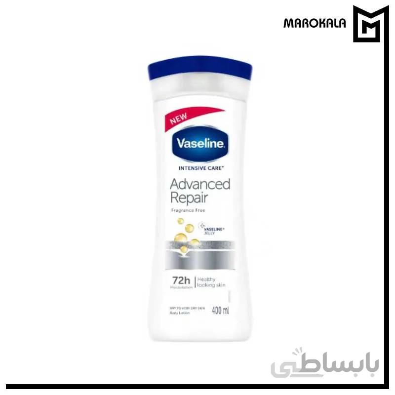 لوسیون بدن وازلین مدل Advanced Repair حجم 400 میلی لیتر