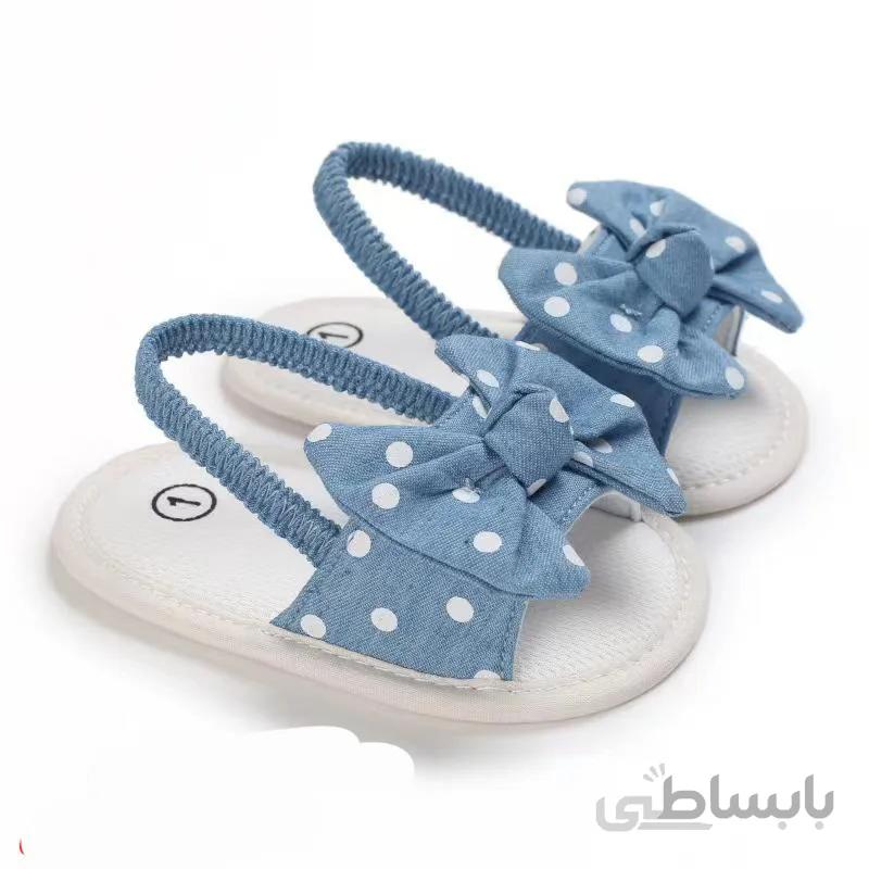 پاپوش صنذل خالدار ابی