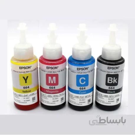 ست چهار رنگ جوهر فابریک 70ml اپسون 664