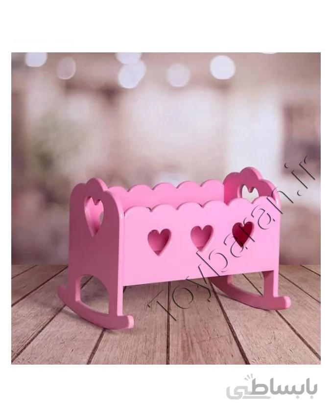 گهواره چوبی اسباب بازی