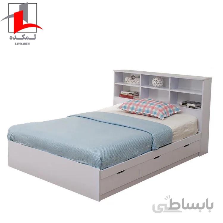 تخت خواب تک نفره لمکده مدل دکورا